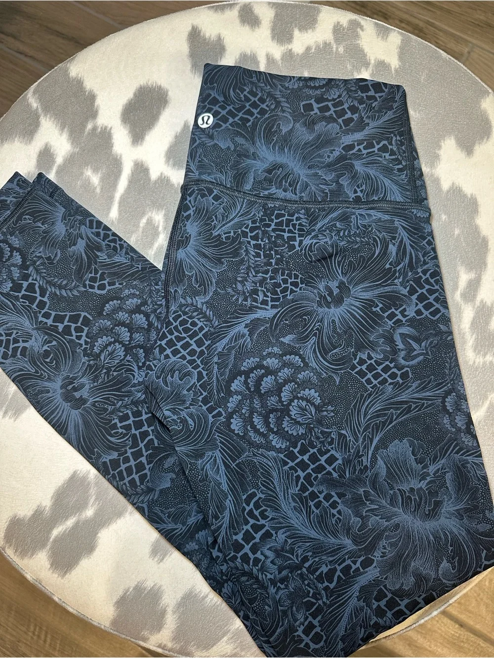 Lululemon Wunder Under Hi-Rise 7/8 Tight 25” Nouveau Mach Blue Black